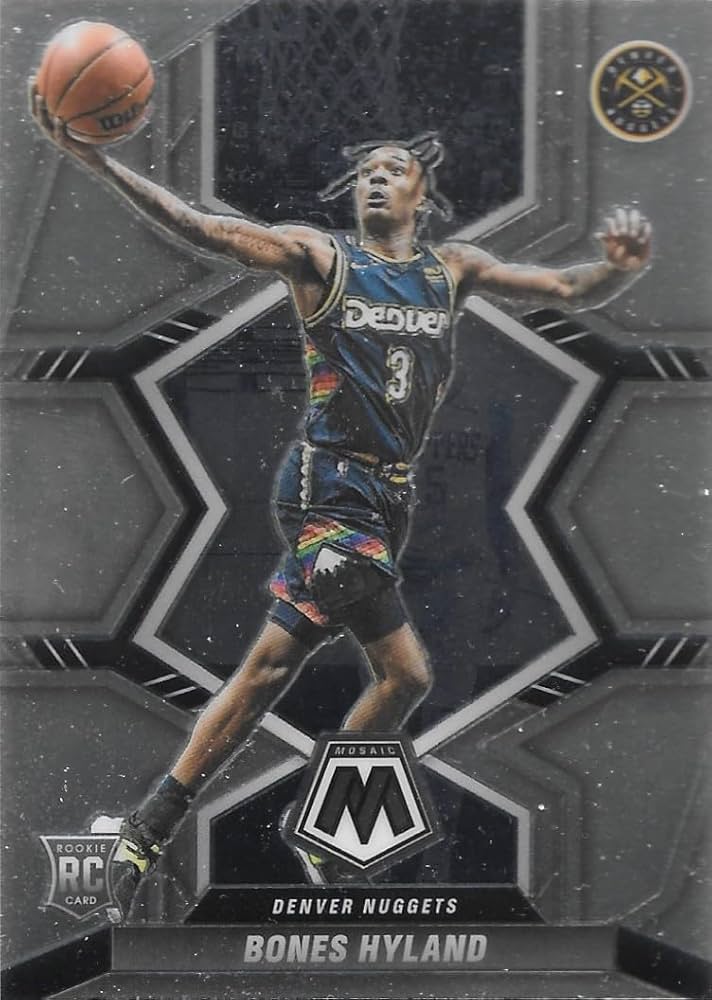 Amazon.com: Bones Hyland 2021-22 Mosaic Rookie Card #214